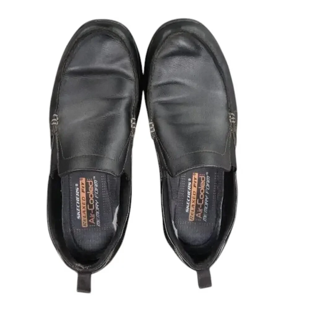 Skechers Shoes Mens 11 Loafer Slip On Casual Leather Comfort Relaxed Fit Harper